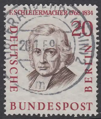 BERLIN 1957 Michel-Nummer 167 gestempelt EINZELMARKE (e)
