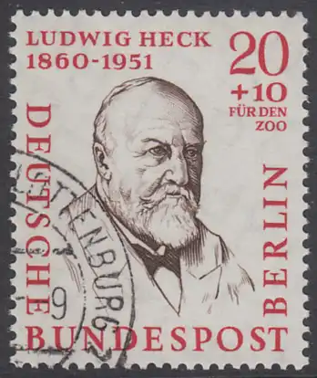 BERLIN 1957 Michel-Nummer 168 gestempelt EINZELMARKE (g)