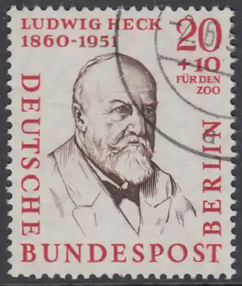 BERLIN 1957 Michel-Nummer 168 gestempelt EINZELMARKE (e)
