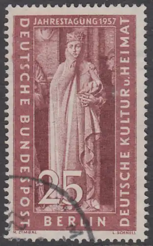 BERLIN 1957 Michel-Nummer 173 gestempelt EINZELMARKE (g)