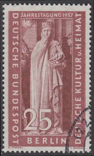 BERLIN 1957 Michel-Nummer 173 gestempelt EINZELMARKE (n)