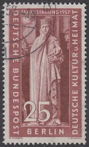 BERLIN 1957 Michel-Nummer 173 gestempelt EINZELMARKE (k)