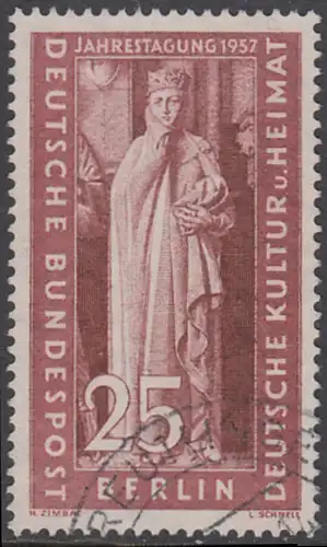 BERLIN 1957 Michel-Nummer 173 gestempelt EINZELMARKE (f)