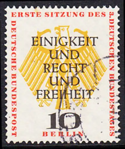 BERLIN 1957 Michel-Nummer 174 gestempelt EINZELMARKE (a)