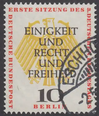 BERLIN 1957 Michel-Nummer 174 gestempelt EINZELMARKE (g)