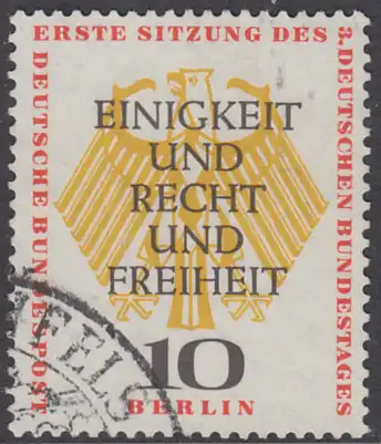 BERLIN 1957 Michel-Nummer 174 gestempelt EINZELMARKE (d)
