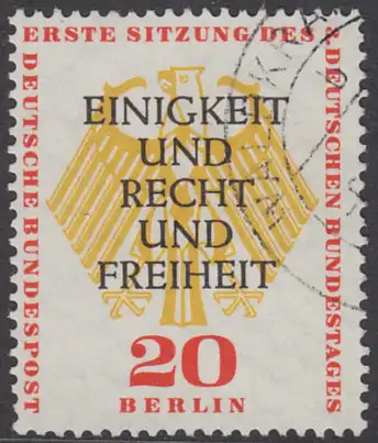 BERLIN 1957 Michel-Nummer 175 gestempelt EINZELMARKE (b)