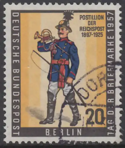 BERLIN 1957 Michel-Nummer 176 gestempelt EINZELMARKE (k)