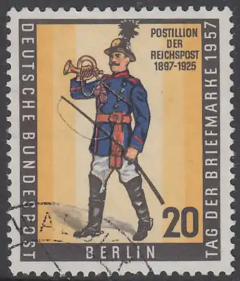 BERLIN 1957 Michel-Nummer 176 gestempelt EINZELMARKE (d)