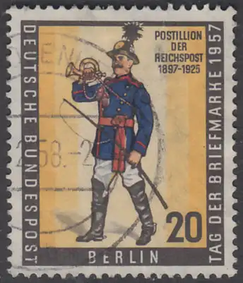 BERLIN 1957 Michel-Nummer 176 gestempelt EINZELMARKE (n)