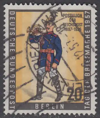 BERLIN 1957 Michel-Nummer 176 gestempelt EINZELMARKE (m)