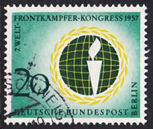 BERLIN 1957 Michel-Nummer 177 gestempelt EINZELMARKE (a)