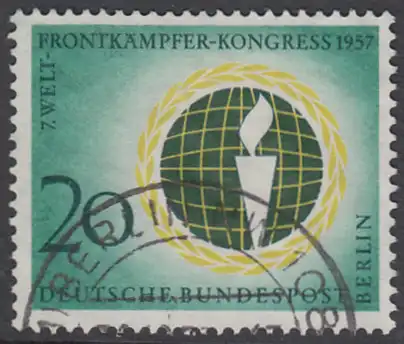 BERLIN 1957 Michel-Nummer 177 gestempelt EINZELMARKE (l)