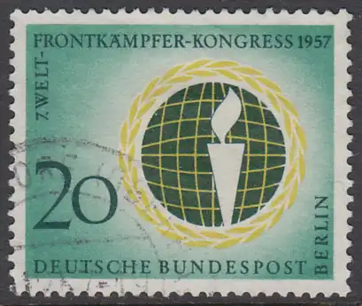 BERLIN 1957 Michel-Nummer 177 gestempelt EINZELMARKE (k)