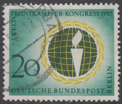 BERLIN 1957 Michel-Nummer 177 gestempelt EINZELMARKE (g)