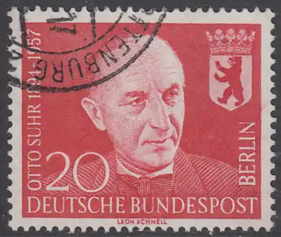 BERLIN 1958 Michel-Nummer 181 gestempelt EINZELMARKE (c)