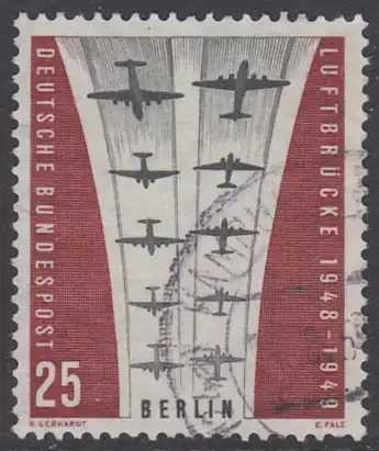 BERLIN 1959 Michel-Nummer 188 gestempelt EINZELMARKE (l)