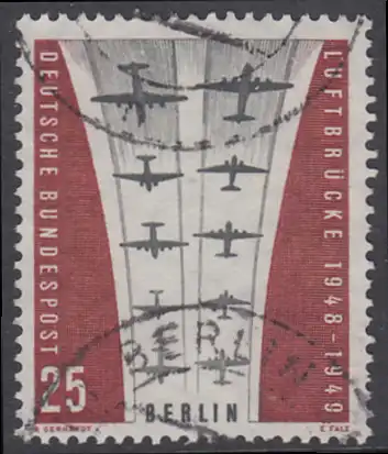 BERLIN 1959 Michel-Nummer 188 gestempelt EINZELMARKE (o)