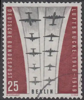 BERLIN 1959 Michel-Nummer 188 gestempelt EINZELMARKE (m)