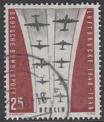 BERLIN 1959 Michel-Nummer 188 gestempelt EINZELMARKE (e)