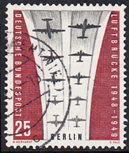 BERLIN 1959 Michel-Nummer 188 gestempelt EINZELMARKE (c)