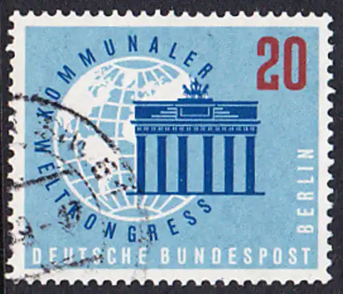 BERLIN 1959 Michel-Nummer 189 gestempelt EINZELMARKE (c)