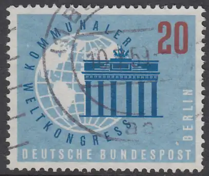 BERLIN 1959 Michel-Nummer 189 gestempelt EINZELMARKE (s)