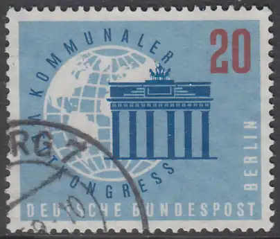 BERLIN 1959 Michel-Nummer 189 gestempelt EINZELMARKE (p)