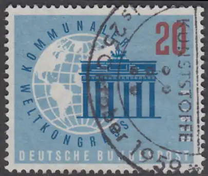 BERLIN 1959 Michel-Nummer 189 gestempelt EINZELMARKE (o)