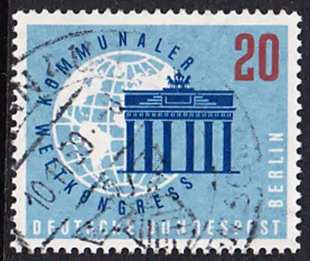 BERLIN 1959 Michel-Nummer 189 gestempelt EINZELMARKE (f)