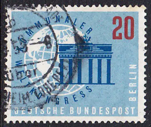 BERLIN 1959 Michel-Nummer 189 gestempelt EINZELMARKE (e)