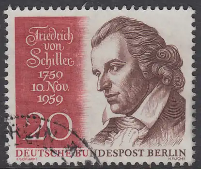 BERLIN 1959 Michel-Nummer 190 gestempelt EINZELMARKE (q)