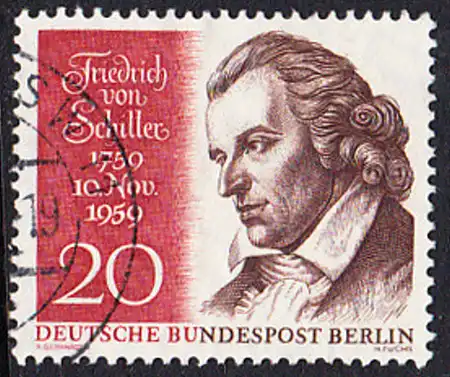 BERLIN 1959 Michel-Nummer 190 gestempelt EINZELMARKE (b)