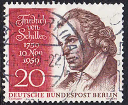 BERLIN 1959 Michel-Nummer 190 gestempelt EINZELMARKE (a)