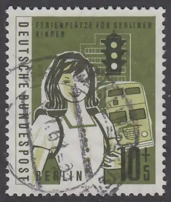 BERLIN 1960 Michel-Nummer 194 gestempelt EINZELMARKE (a)