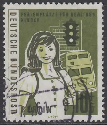 BERLIN 1960 Michel-Nummer 194 gestempelt EINZELMARKE (e)