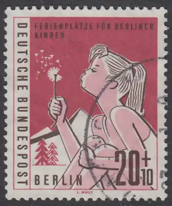BERLIN 1960 Michel-Nummer 195 gestempelt EINZELMARKE (f)
