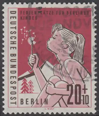 BERLIN 1960 Michel-Nummer 195 gestempelt EINZELMARKE (m)