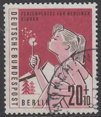 BERLIN 1960 Michel-Nummer 195 gestempelt EINZELMARKE (k)