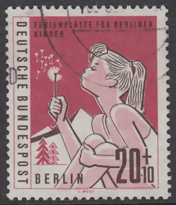 BERLIN 1960 Michel-Nummer 195 gestempelt EINZELMARKE (g)