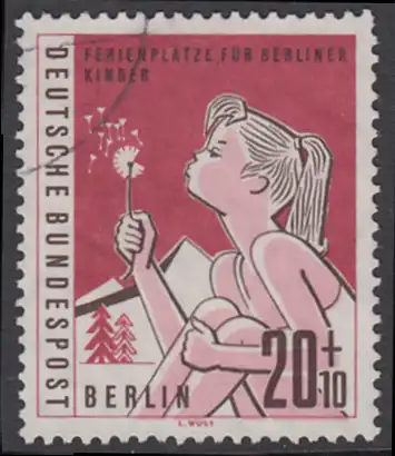 BERLIN 1960 Michel-Nummer 195 gestempelt EINZELMARKE (e)