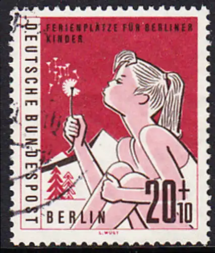 BERLIN 1960 Michel-Nummer 195 gestempelt EINZELMARKE (c)