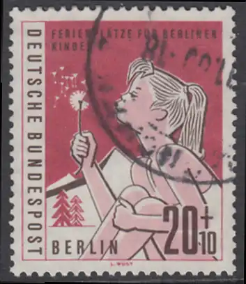 BERLIN 1960 Michel-Nummer 195 gestempelt EINZELMARKE (a)