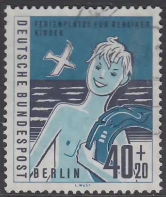 BERLIN 1960 Michel-Nummer 196 gestempelt EINZELMARKE (e)