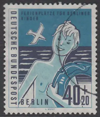 BERLIN 1960 Michel-Nummer 196 gestempelt EINZELMARKE (d)