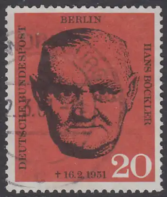 BERLIN 1961 Michel-Nummer 197 gestempelt EINZELMARKE (s)
