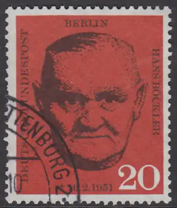 BERLIN 1961 Michel-Nummer 197 gestempelt EINZELMARKE (r)