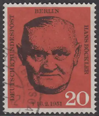 BERLIN 1961 Michel-Nummer 197 gestempelt EINZELMARKE (q)