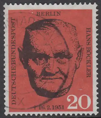 BERLIN 1961 Michel-Nummer 197 gestempelt EINZELMARKE (k)
