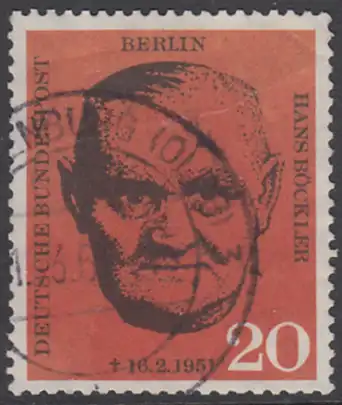 BERLIN 1961 Michel-Nummer 197 gestempelt EINZELMARKE (f)